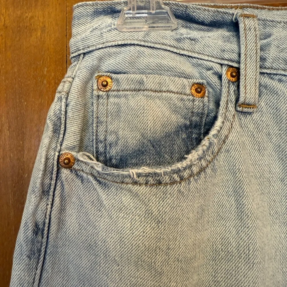 Pistola Women’s Charlie Denim Frayed Distressed High Rise Lite Wash Jeans 25 - Image 4