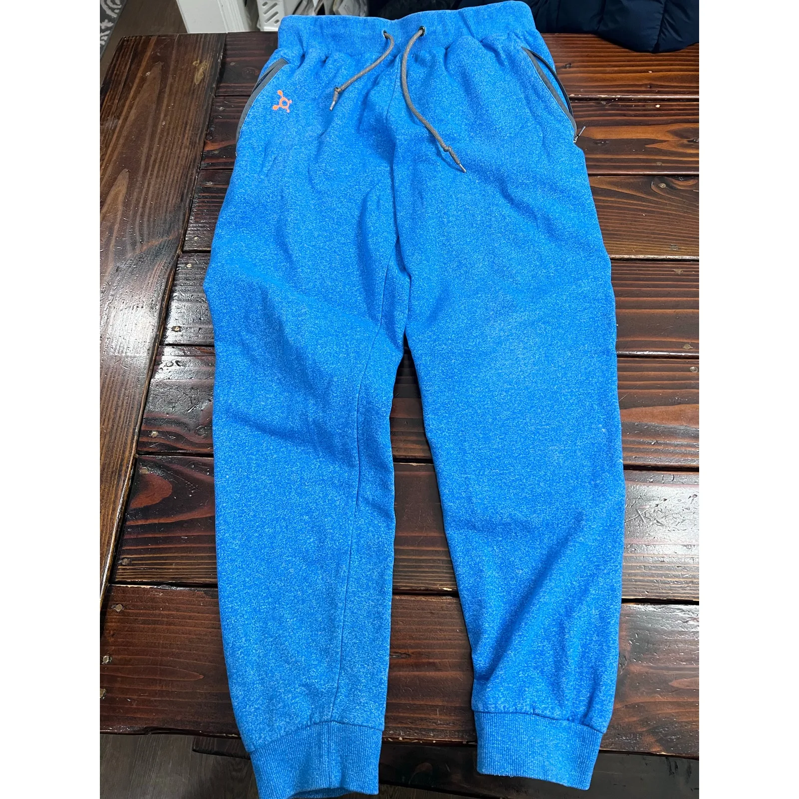 Orangetheory Women’s Joggers Sweatpants Blue L Drawstring Fitness Athleisure OTF Size L - Image 3