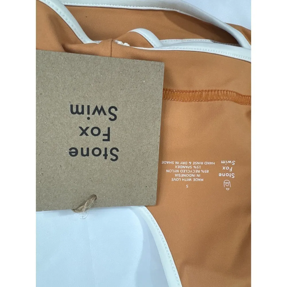 Stone Fox SWIM DHALIA Top in Sanstone‎ SMALL NWT - Image 7