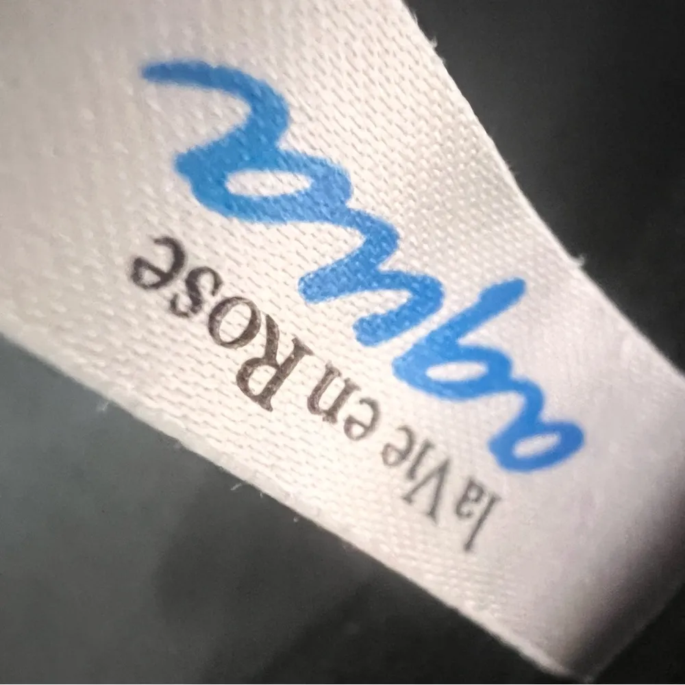 La Vie En Rose Black & White Polka Dot Retro Strapless Bikini Top Size Medium - Image 8