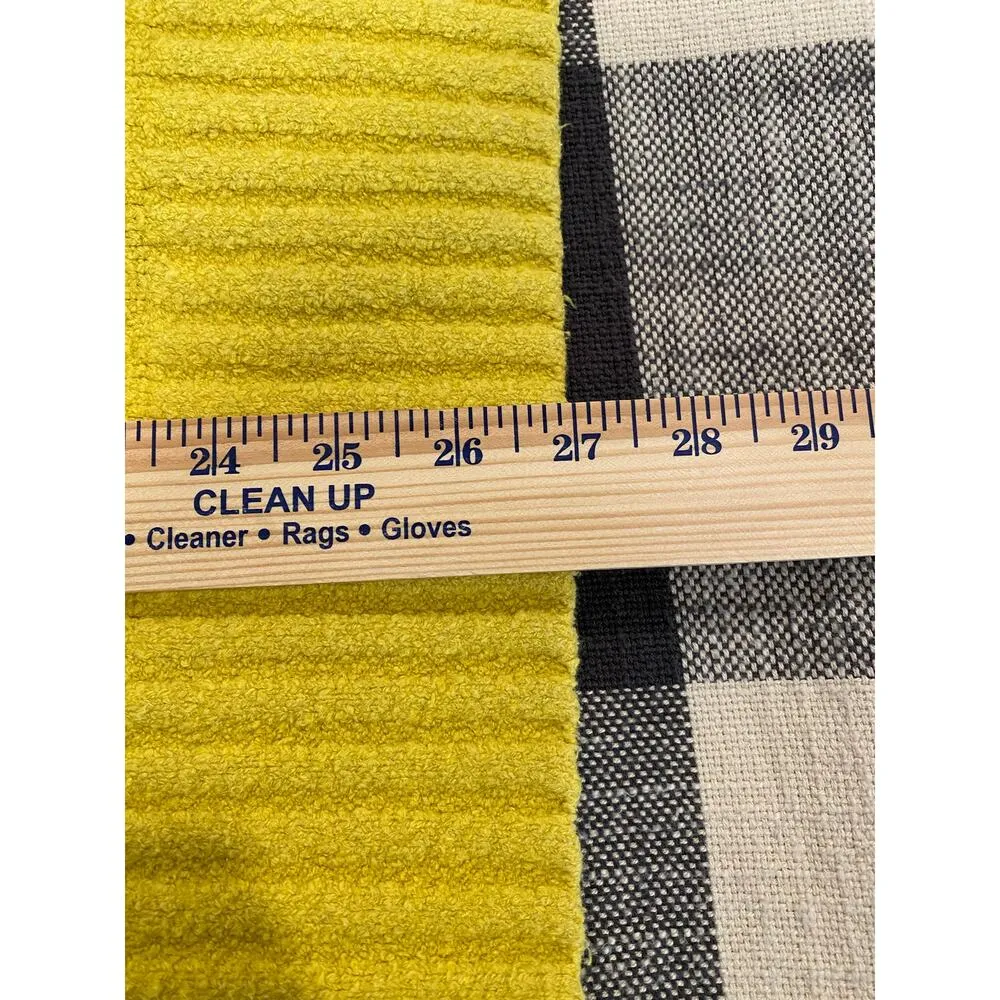 Weekday Long Sleeve Ribbed Knit Pullover Sweater Yellow Women's Size Medium - Image 8