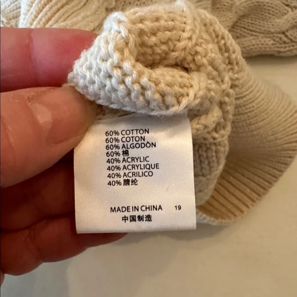 Brandy Melville Full Zip Hooded Cable Knit Sweater - Image 7