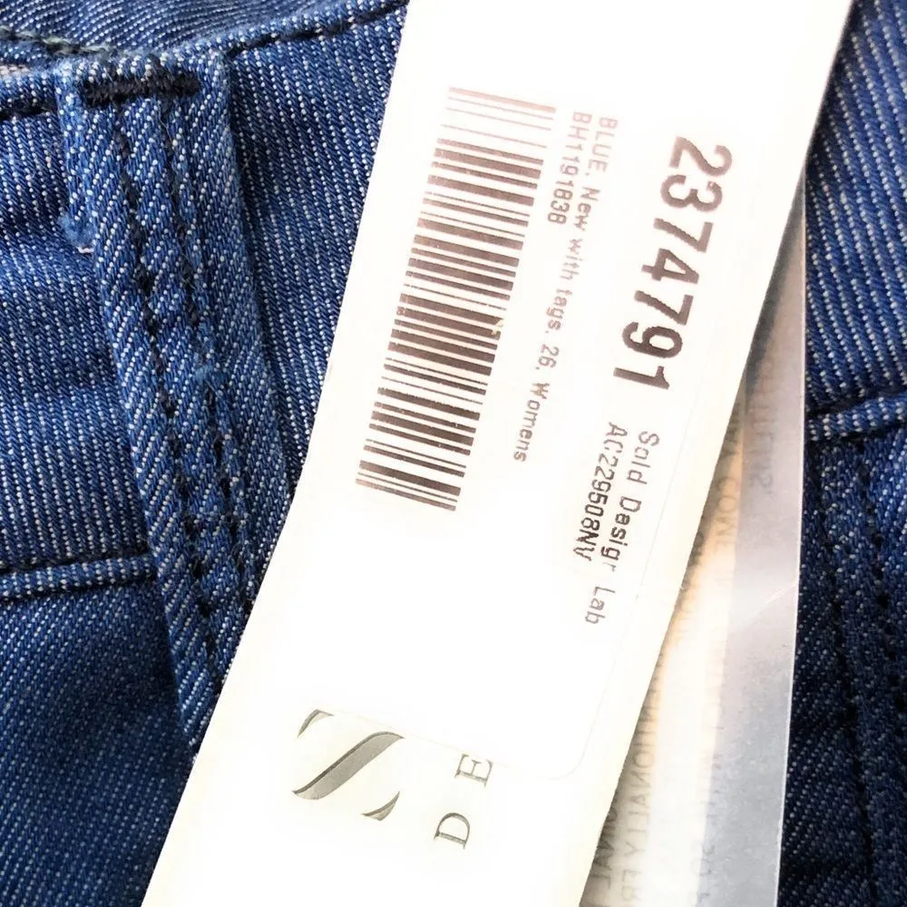 Sold Design Lab Delancery‎ St Slim Straight nwt Blue Size 26 - Image 8