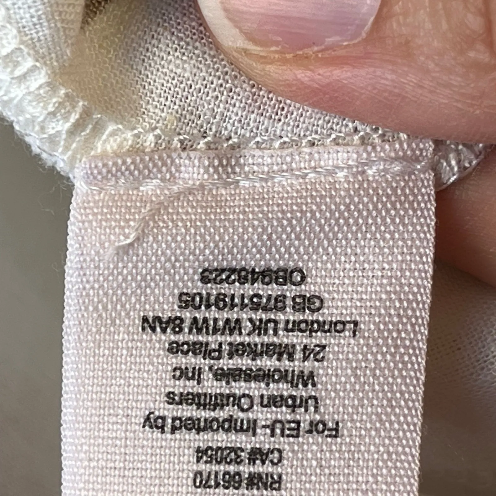 Free People Summer In Tulum Tunic Top White Floral Linen Blend Size XS - Image 9