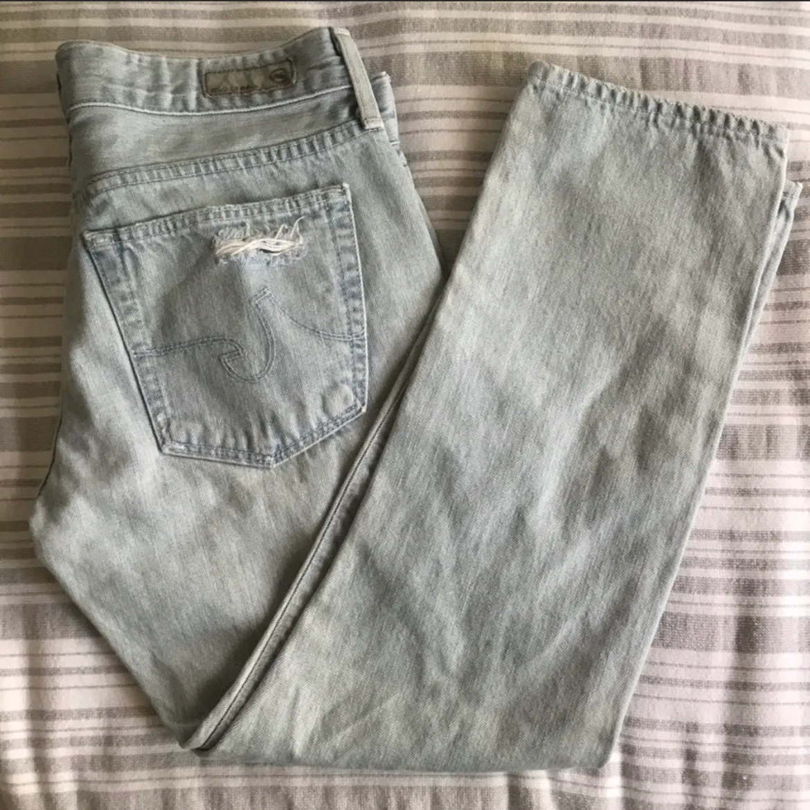 AG Destroyed Piper Slouchy Crop Jeans - Image 9