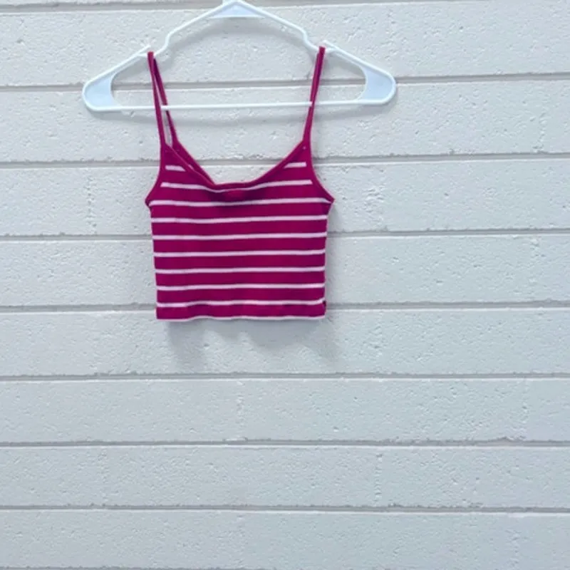 Brandy Melville John Galt Red Striped Tank one size - Image 7