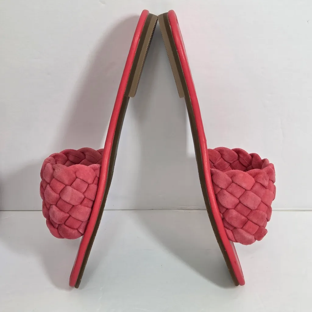 LISA‎ VICKY Mission Slide Sandal suede Red Size 8M - Image 4