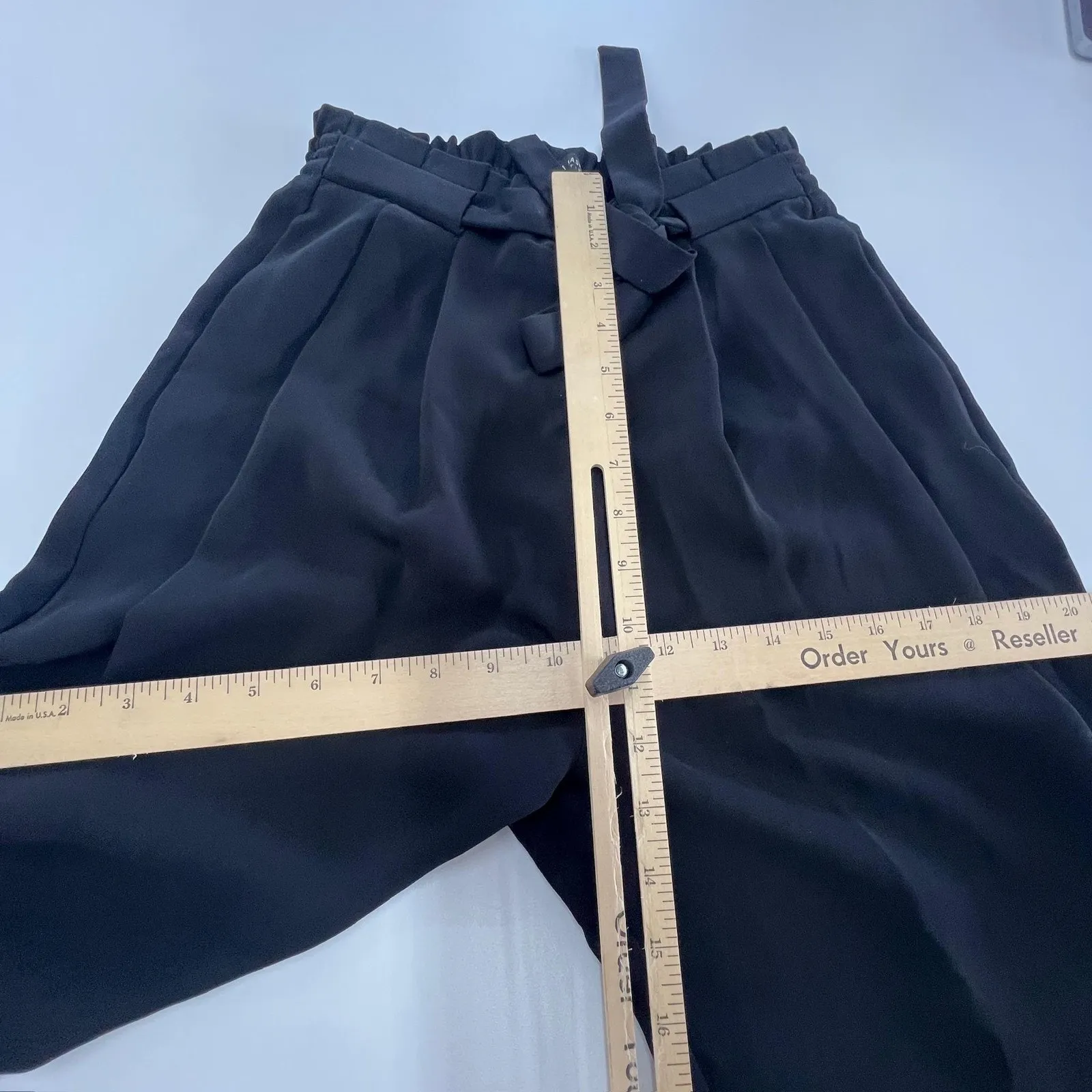 Zara Basic Collection Pants‎ Womens XS Wide Leg High Rise Belted Dressy Trousers - Image 7