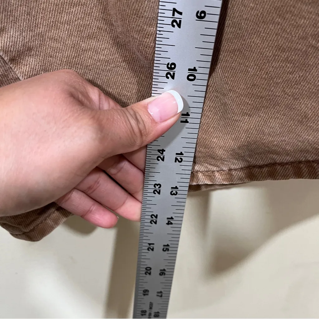 We The Free Extreme Measures Barrel Shorts size 26 Free People melted chocolate - Image 5