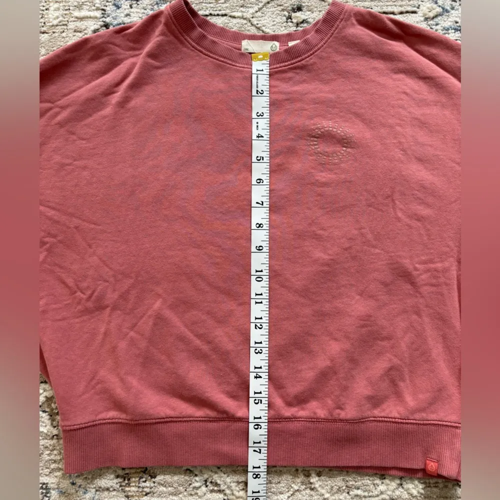 Tasc Sweatshirt‎ Womens Sm Red Pullover Organic Cotton Stretch Crew Neck Casual - Image 8