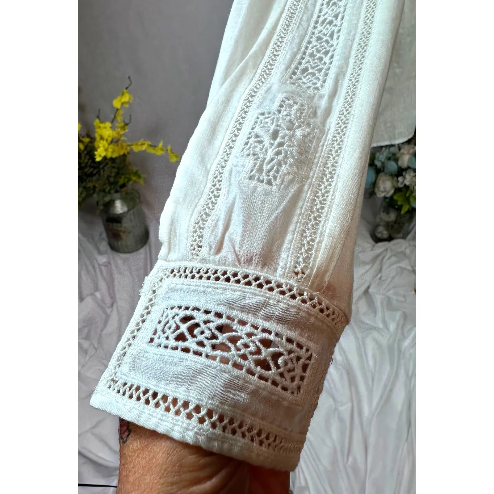 Zadig & Voltaire Teddy Eyelet Trim Blouse Judo M - Image 10