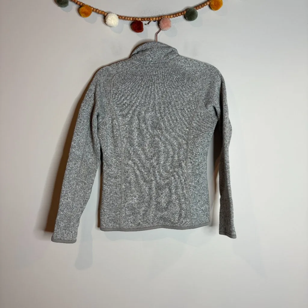 Patagonia Better Sweater 1/4 Zip Fleece Pullover Light Grey - Image 6