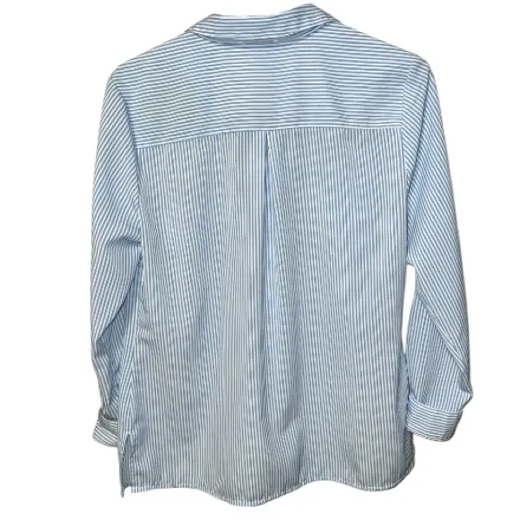 Notations Classic Blue and White striped Women's blouse - Image 6