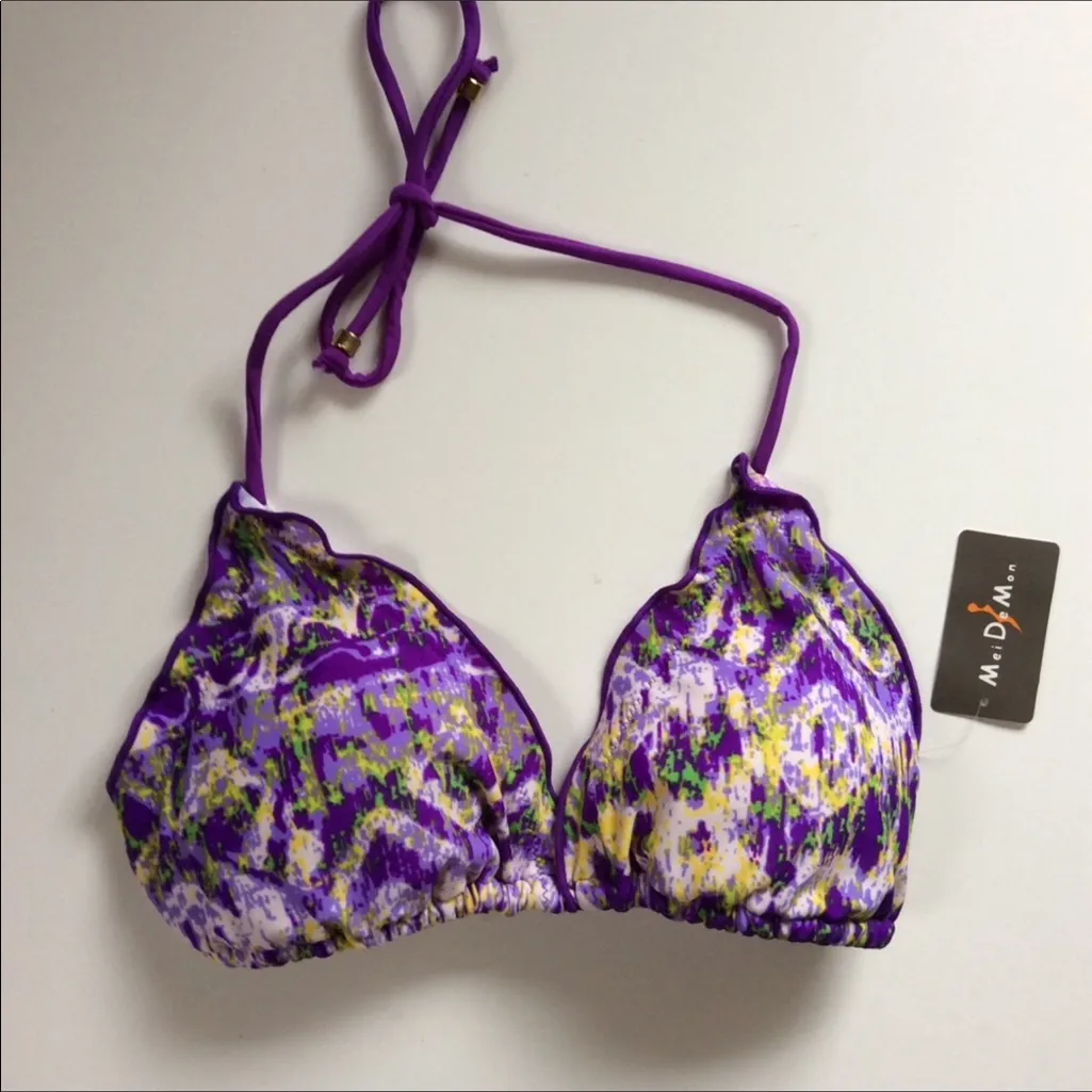 💥HP Sexy 2 piece summer Bikini Purple Size XL - Image 4