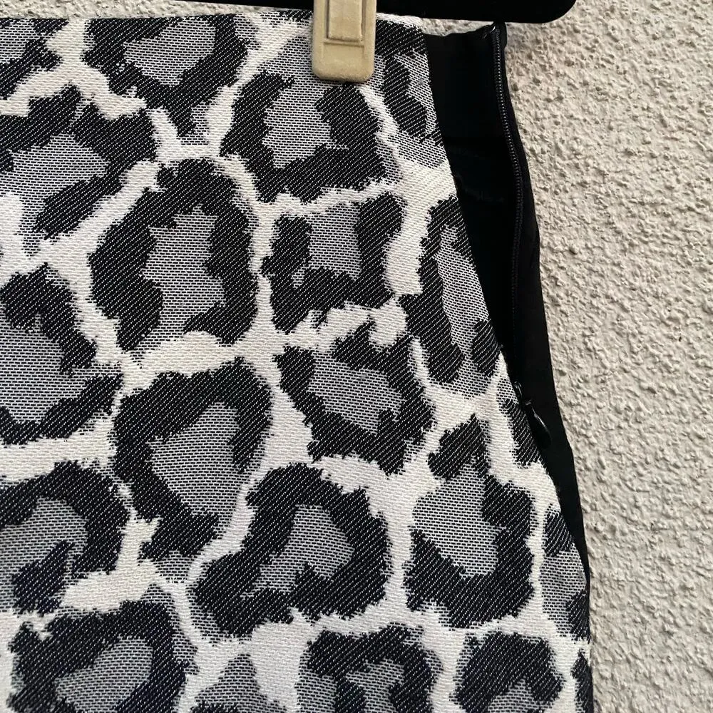 DVF Emma Leopard Print Pencil Skirt Black 4 Diane von Furstenberg - Image 5