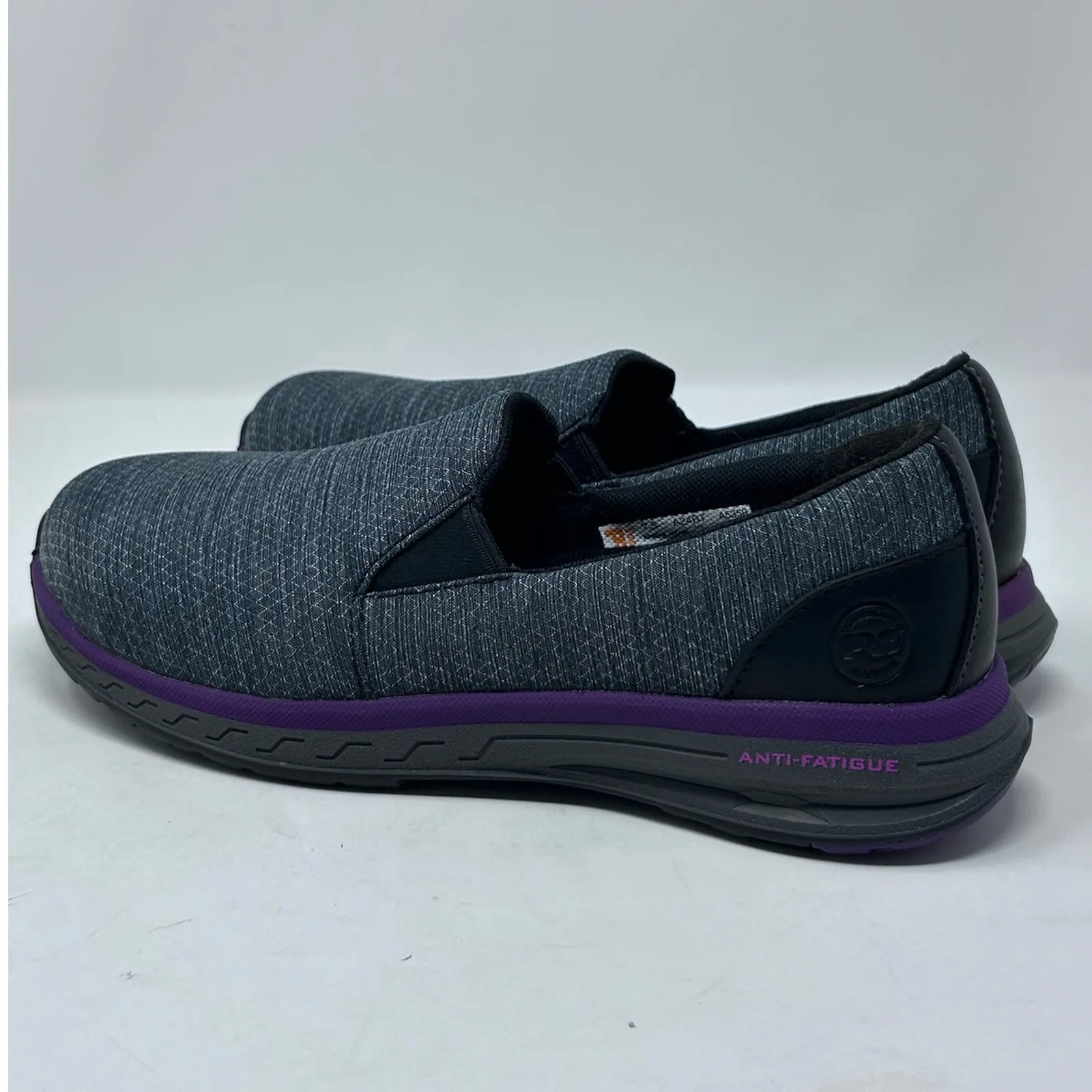 Timberland Pro Women's Gray Drive Train Slip on Alloy Safety Toe Shoe‎ Size 7 - Image 4