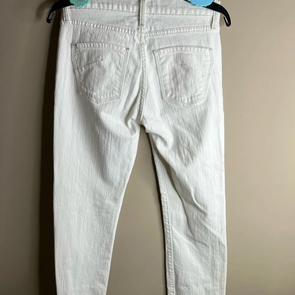 James Jeans white pearl straight leg jeans size 28 - Image 4