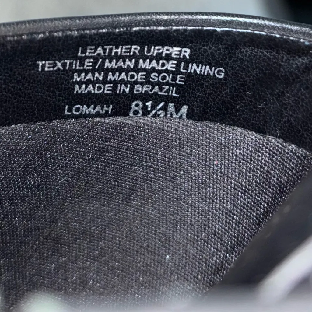 Gianni Bini Lomah Leather Square Toe Platform Black Sandals Y2K - Image 7