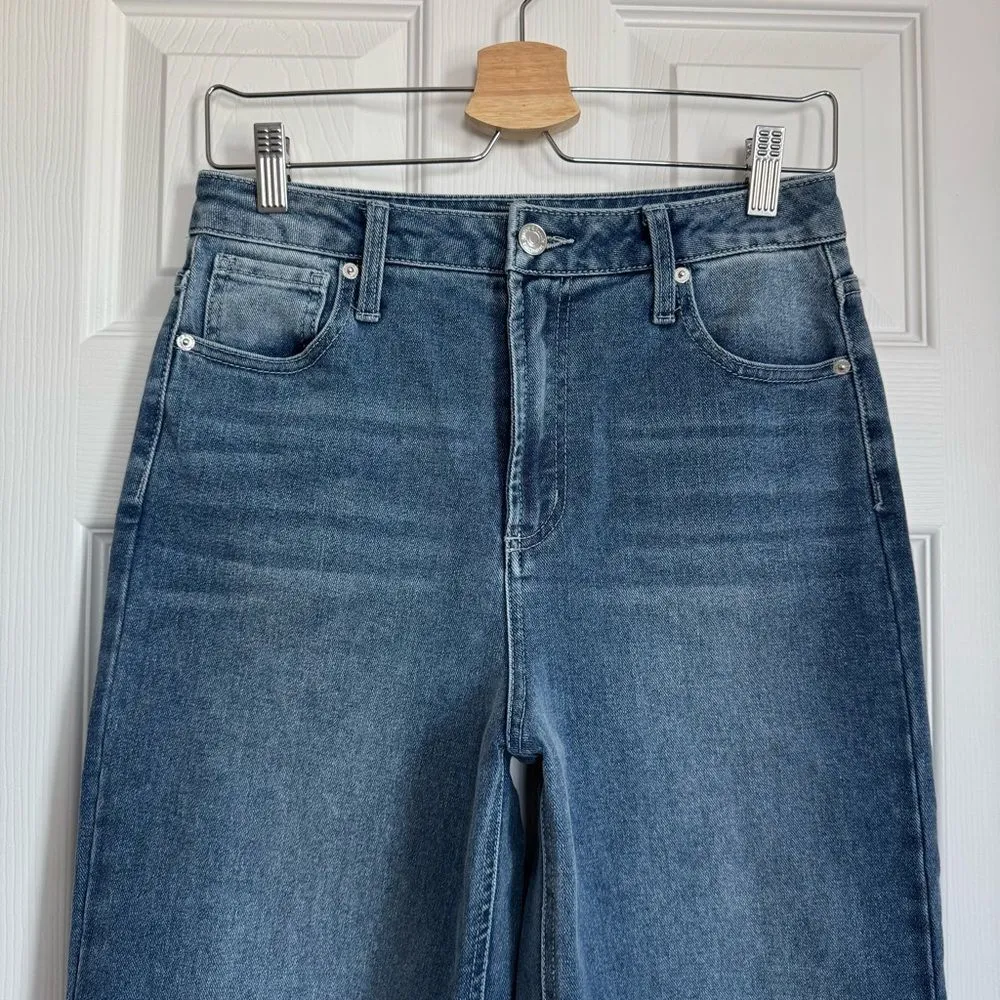 NEW Juicy Couture Lunita Jeans Relaxed Wide Leg Bling Rhinestones Size 5/27 - Image 3