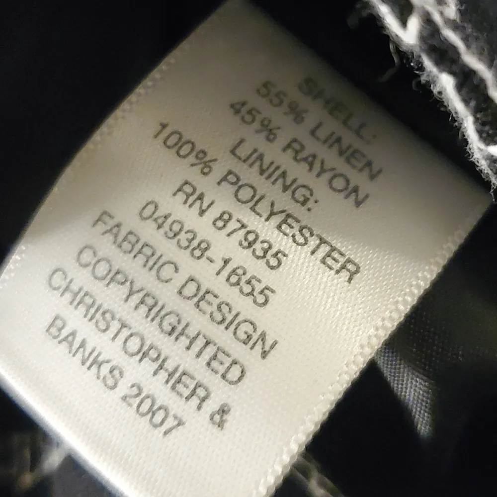 🔥SALE🔥NWT!Christopher &Banks Black White Floral Skirt 16 - Image 3