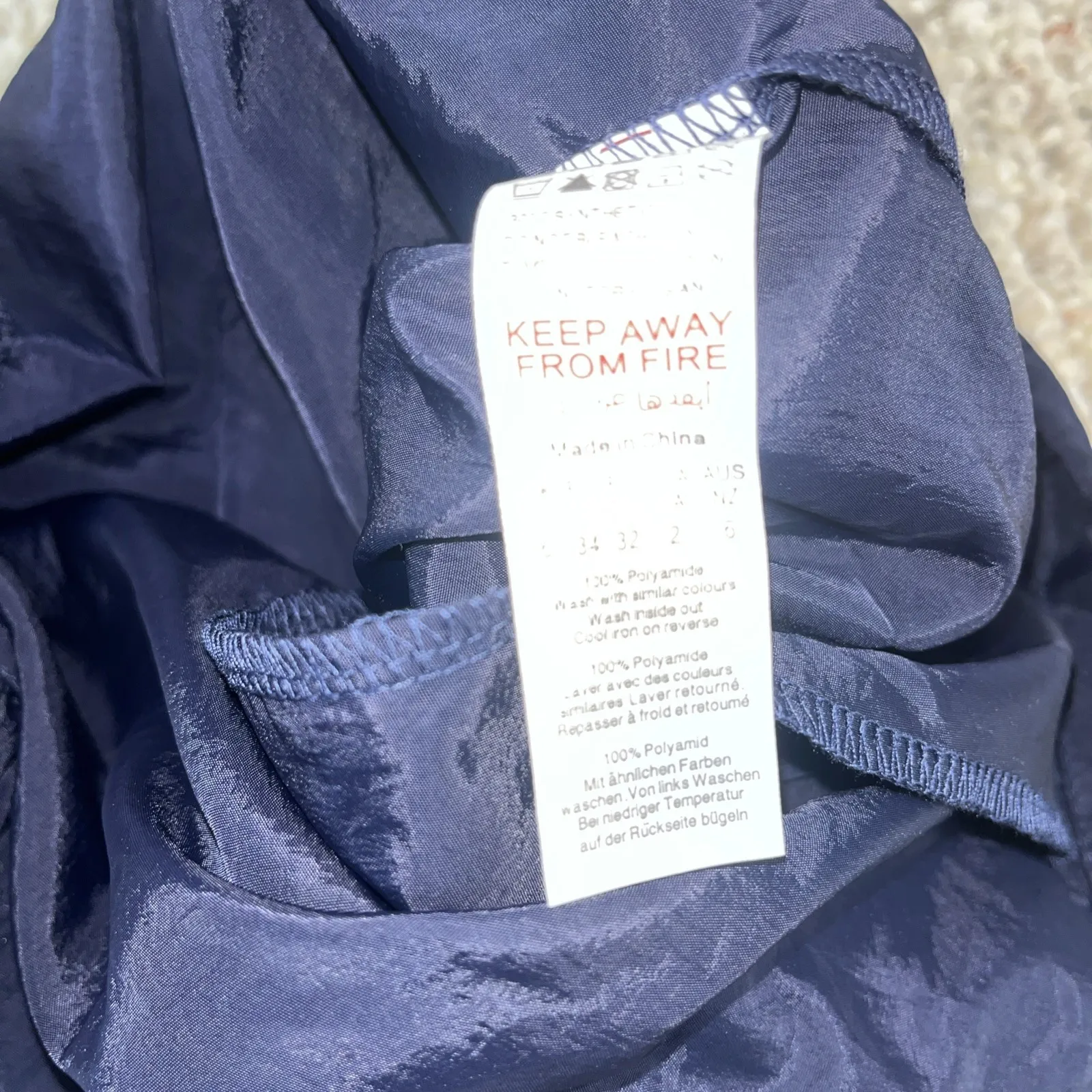 Pretty Little Thing NWT Navy Lightweight Y2K Parachute Toggle Cargo Pants Size 2 Blue - Image 8