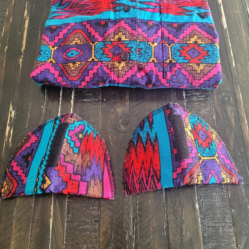 Vintage Wrangler Aztec Button Up Shirt Womens Size Medium - Image 5