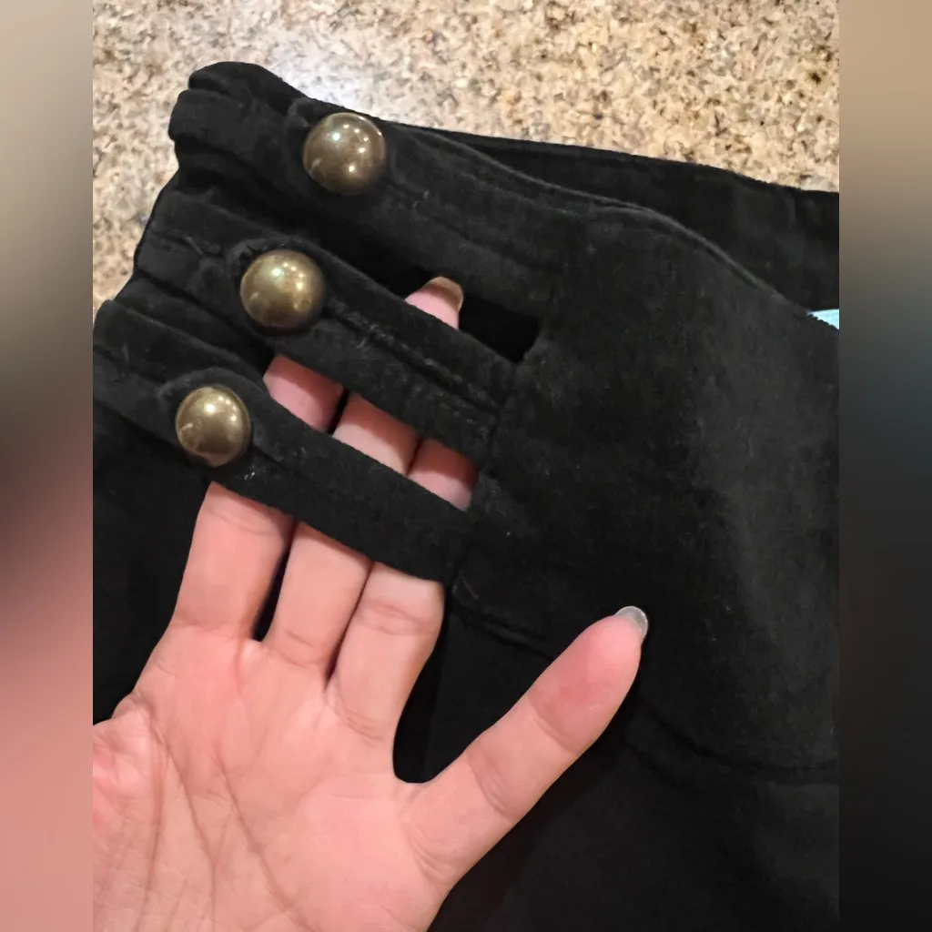 Vintage Marciano Guess Black Velvet Pants Made in France Mid Rise Bootcut Y2K - Image 14