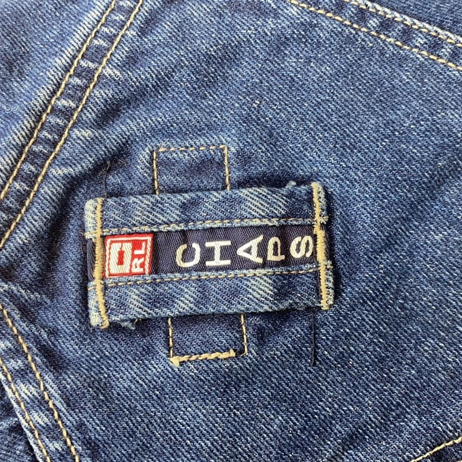 Chaps Ralph Lauren Jean Cargo Overalls XL - Image 3