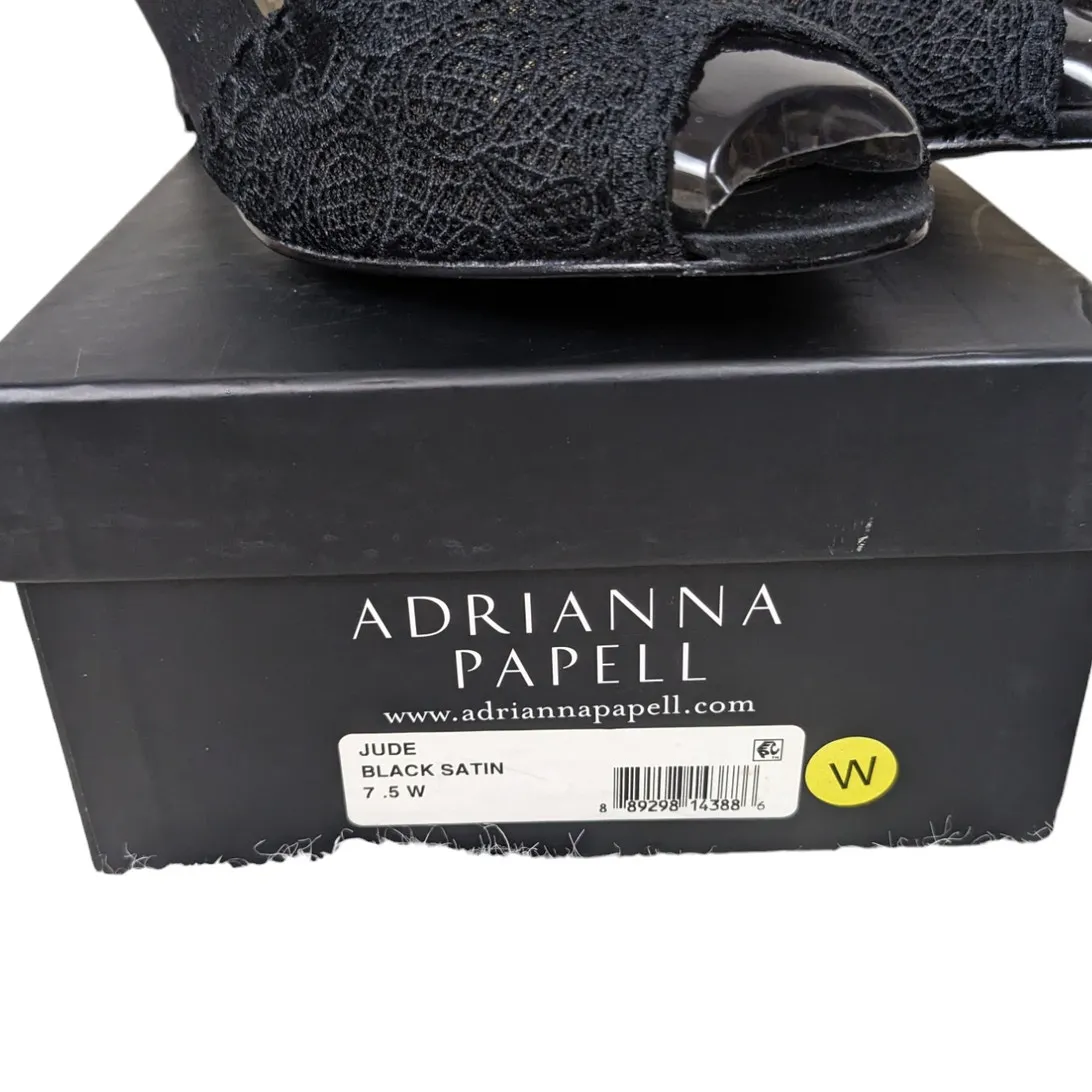 Adrianna Papell Jude Satin & Lace Peep Toe Mid-Heel Pumps 7.5W NEW - Image 12
