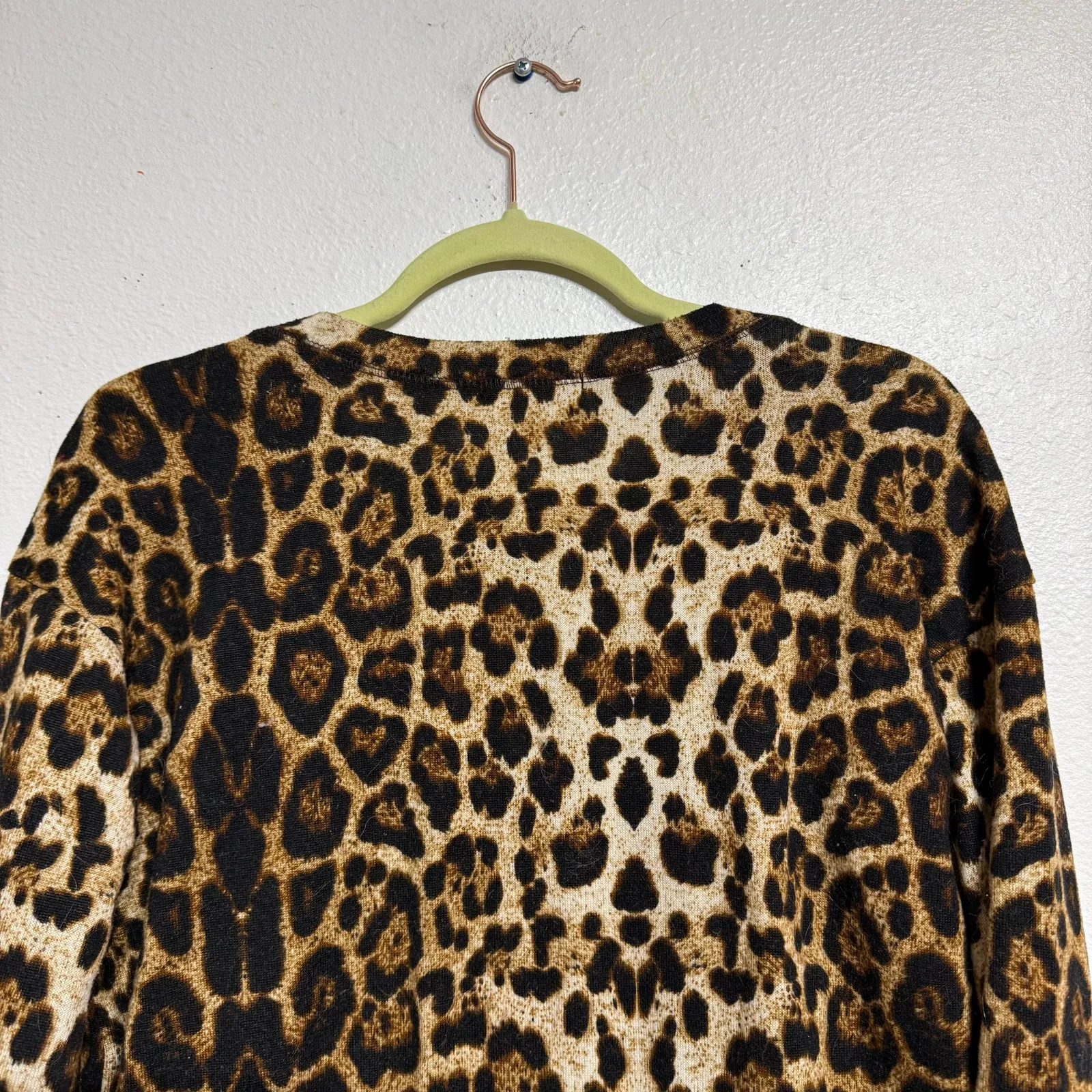 Altar'd State Tan Leopard Print Top Sz S - Image 7