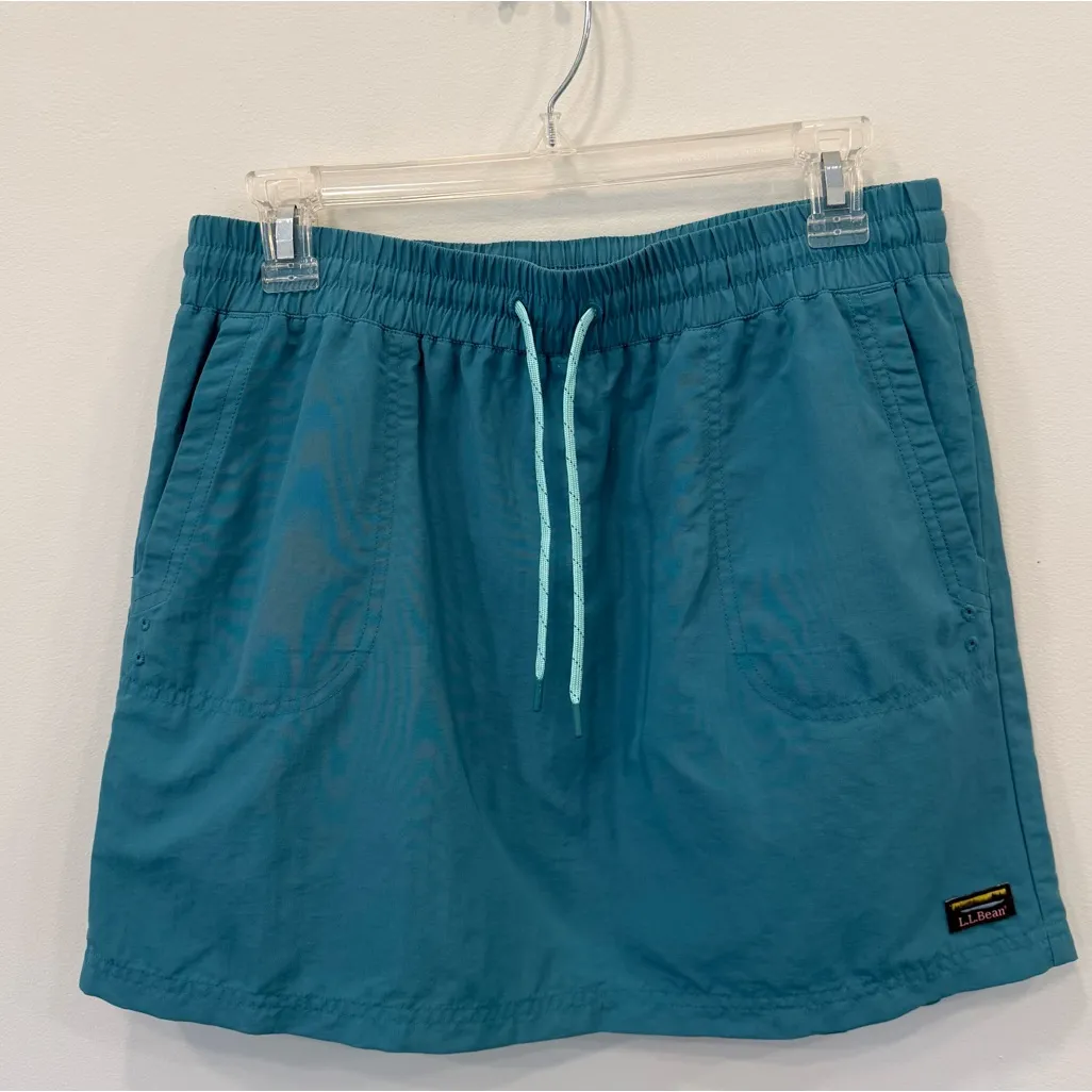 L.L. Bean Tidewater Teal Skirt Size XS Blue - Image 6