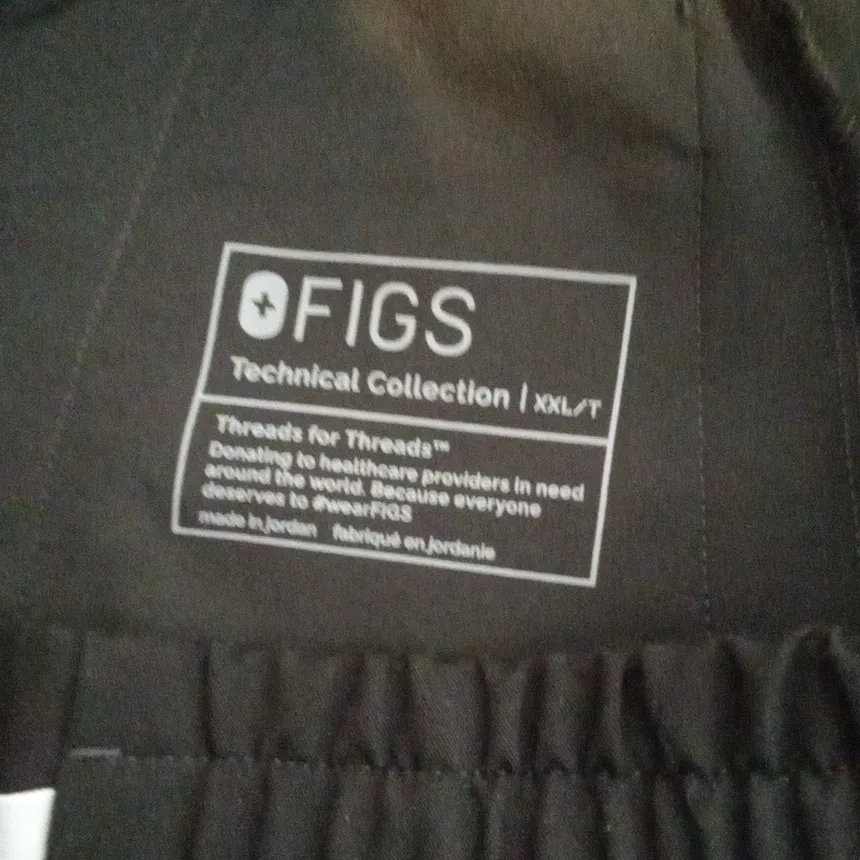 Figs Zamora High Rise Black Joggers Scrub Health Care Womens XL/T - Image 4