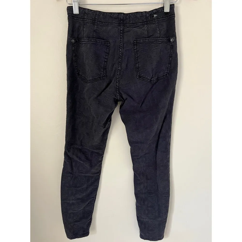 Anthropologie Pilcro High-Rise Skinny Black / Gray Button Up Jeans Size 27 - Image 4