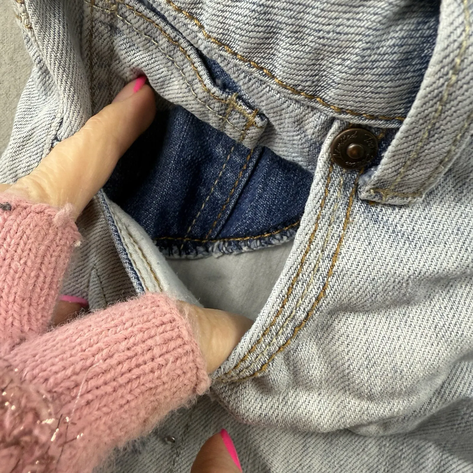 Vintage Y2K Juniors Limited Too Women's Denim Jeans Skirt Skort Size 14R - Image 4