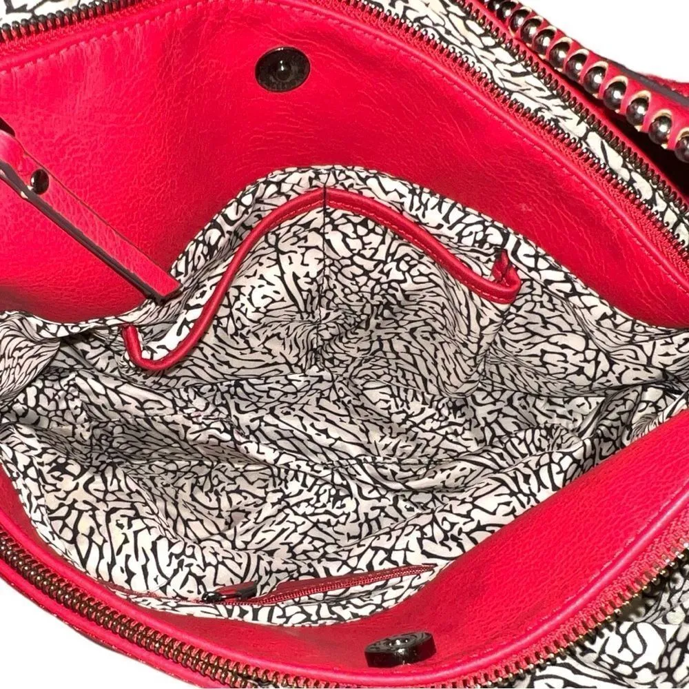 Inc red bag with silver studded design! - Image 7