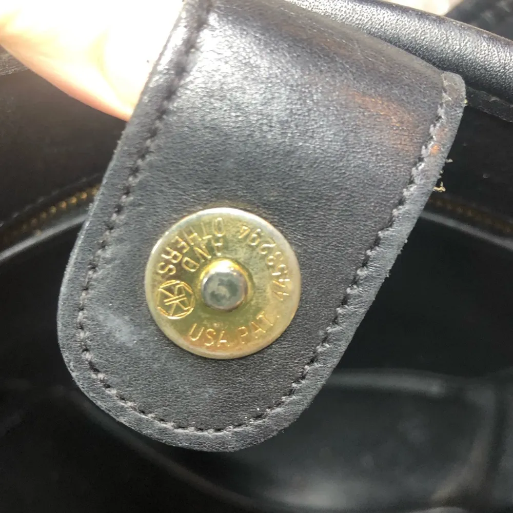 COACH Vintage Legacy Large Shopper Black Glove Tanned Leather Bag 9090 COA - Image 6