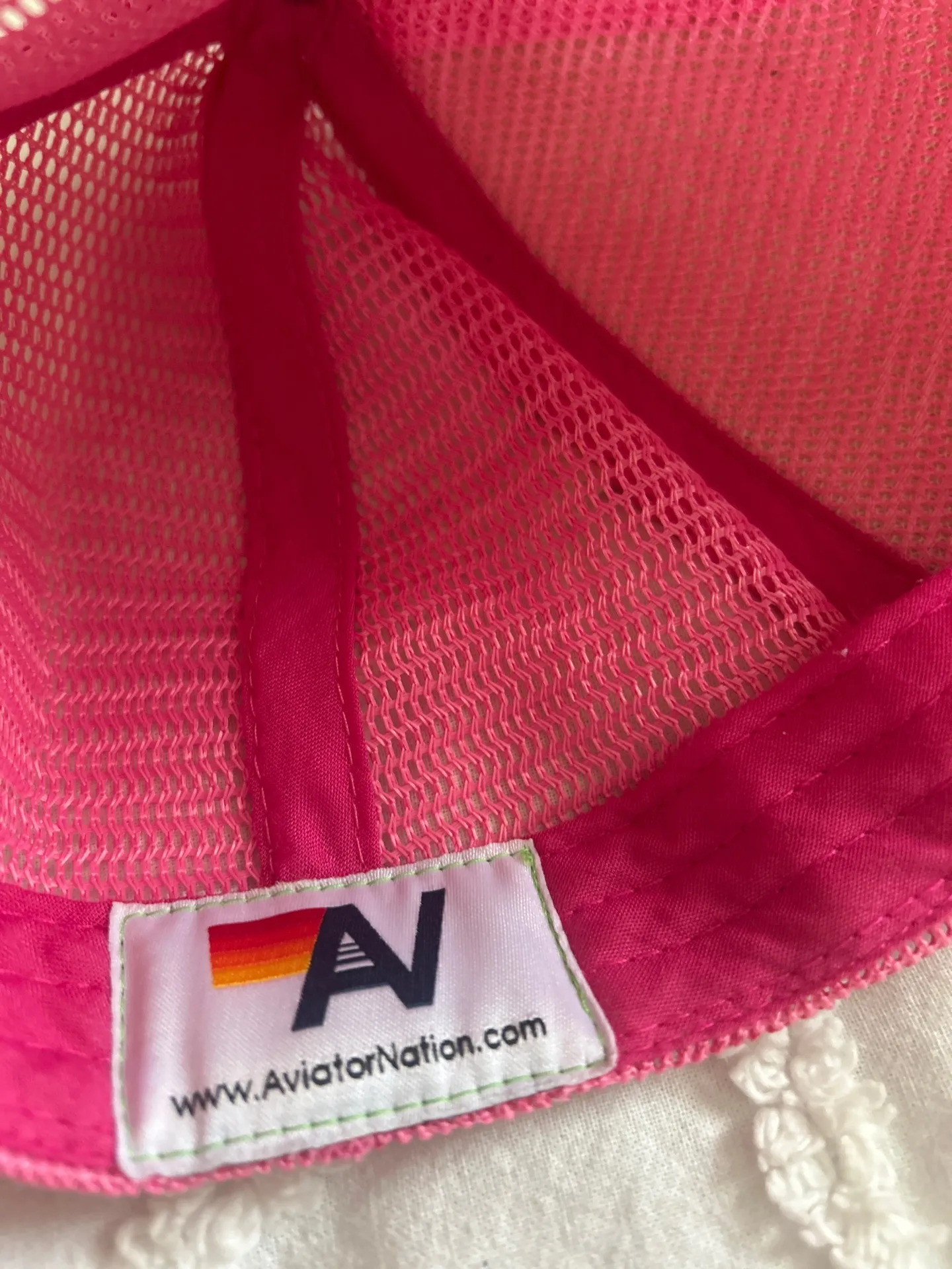Pink Aviator Nation Trucker Hat - Image 3
