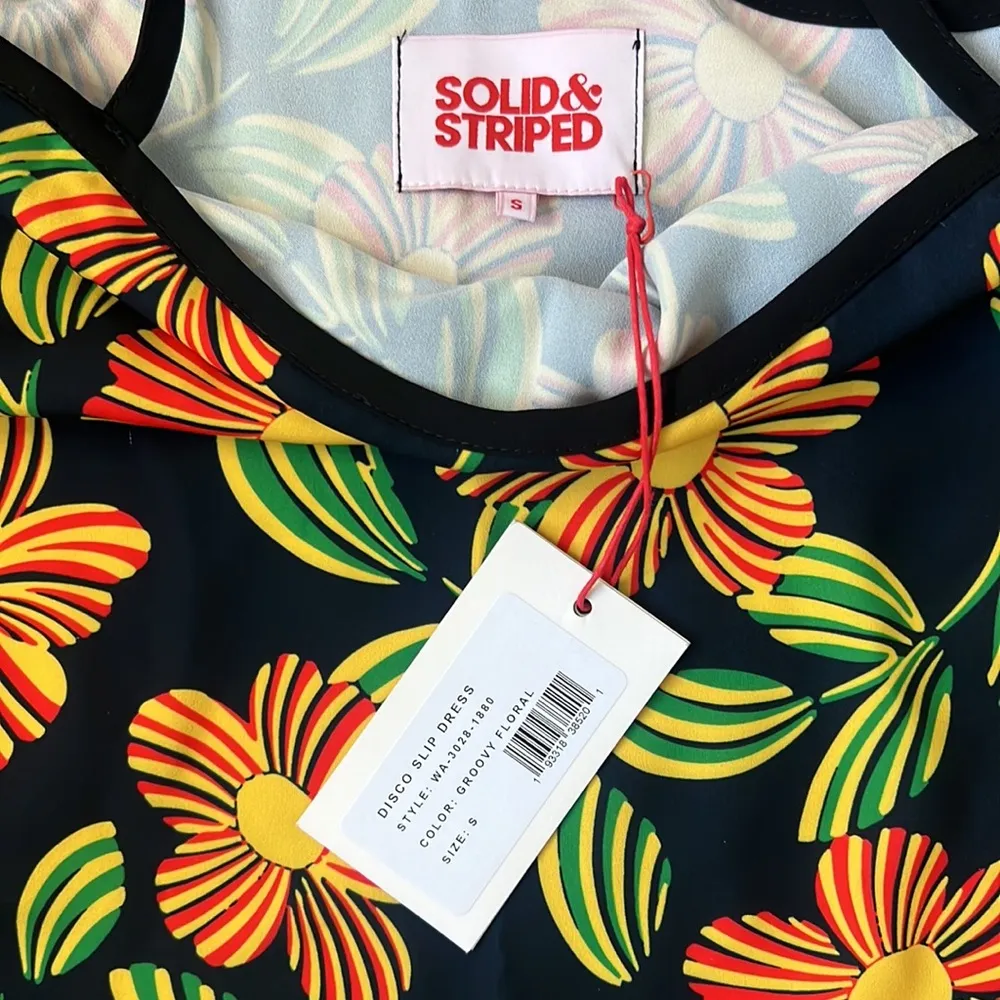 NWT Solid & Striped Disco Slip Dress Size Small - Image 2