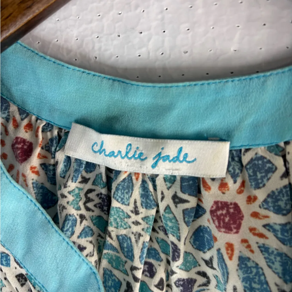 Charlie Jade Anthropologie S Sleeveless Multicolor Mini Dress - Image 6