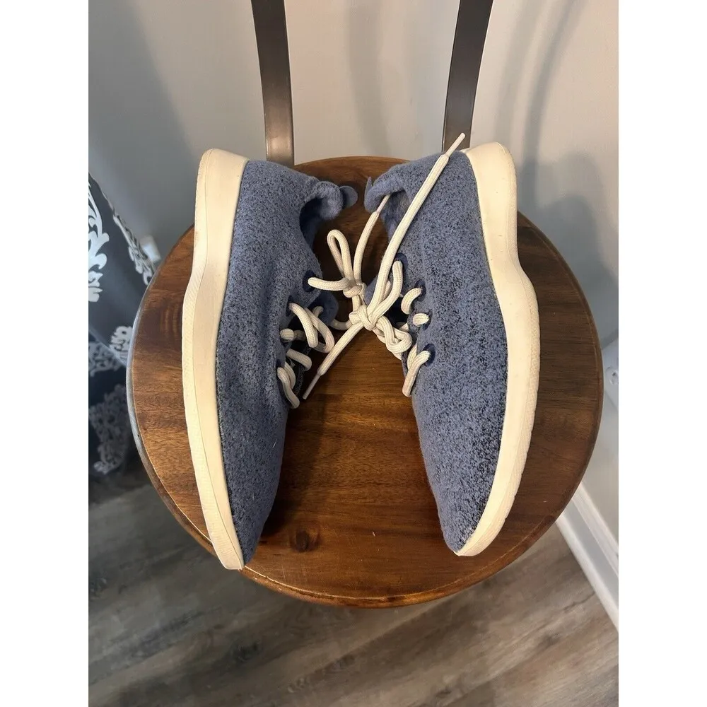 Allbirds Light Blue Wool Runners Womens US 10 Athletic Shoes Comfort Sneakers - Image 3