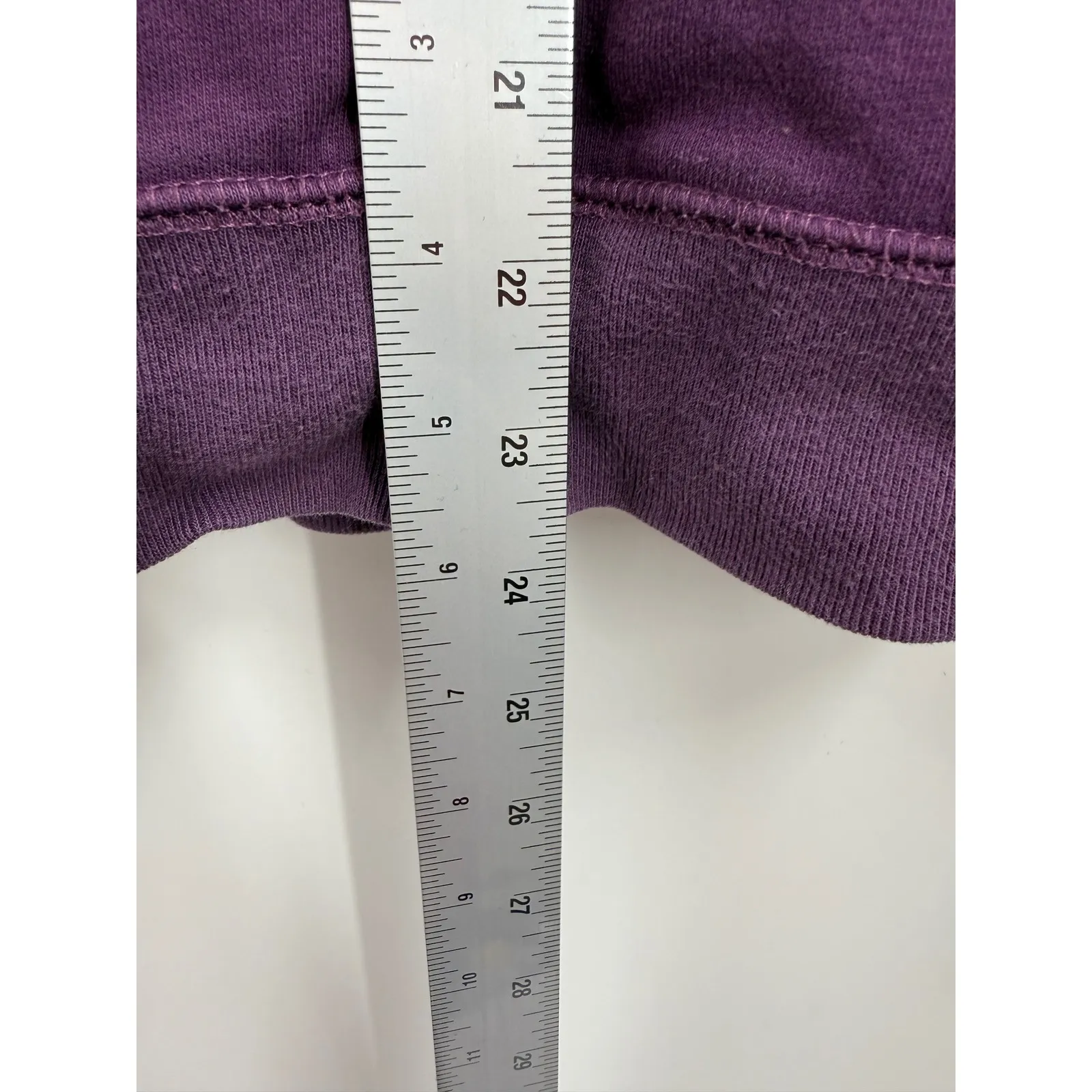LLBean Womens Purple Fleece Lined Zip Up Hoodie Sweatshirt Size L Size L - Image 8