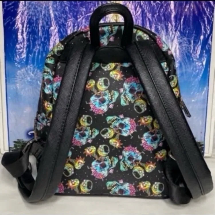 HEART LOGO Adult swim Rick and morty Loungefly mini backpack - Image 3