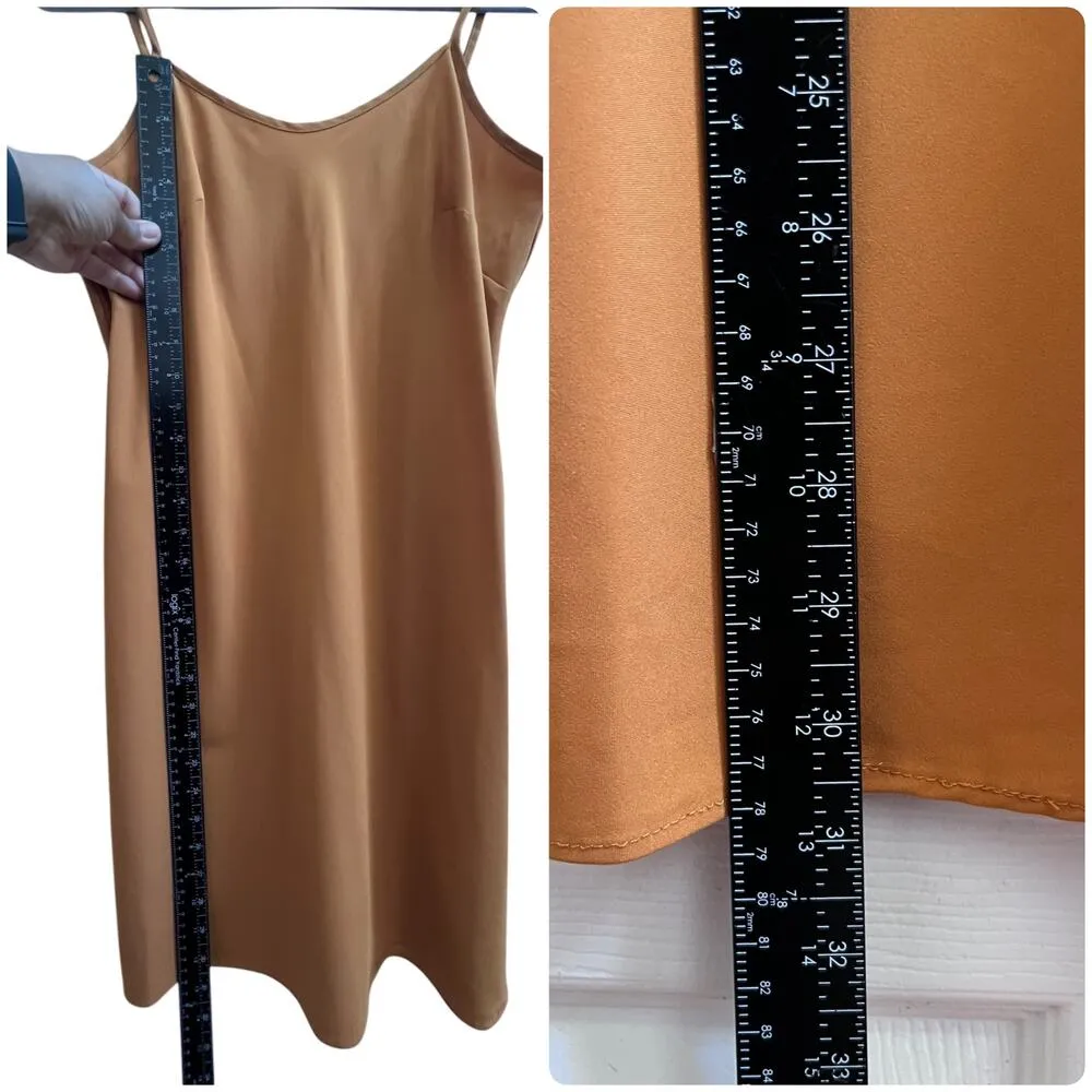 Nanette Lepore Tiny Pulls Adjustable Spaghetti Strap Satin Slip Dress Size 8 - Image 8