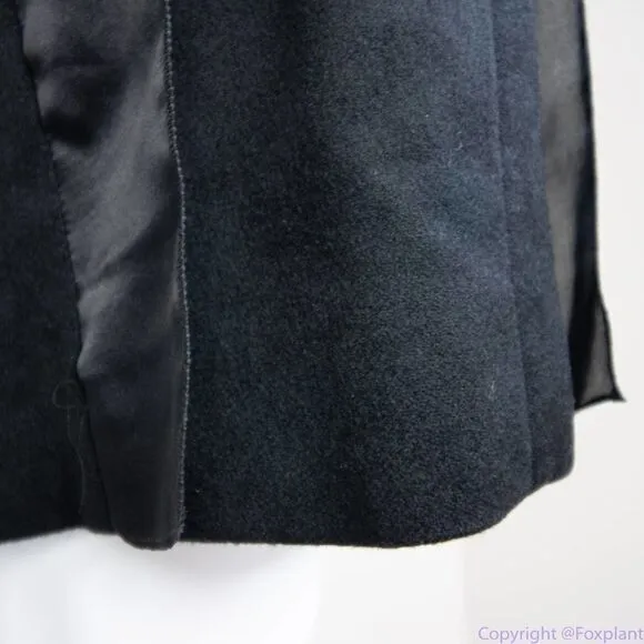 NEW Piazza‎ Sempione Italian-made cashmere/silk black shift dress, IT 40 - Image 15