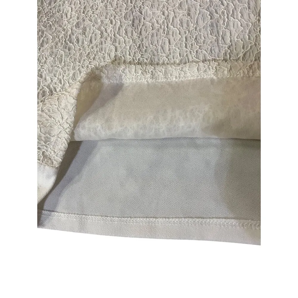 Ann Taylor Blouse Womens S NEW Cream Sleeveless - Image 5