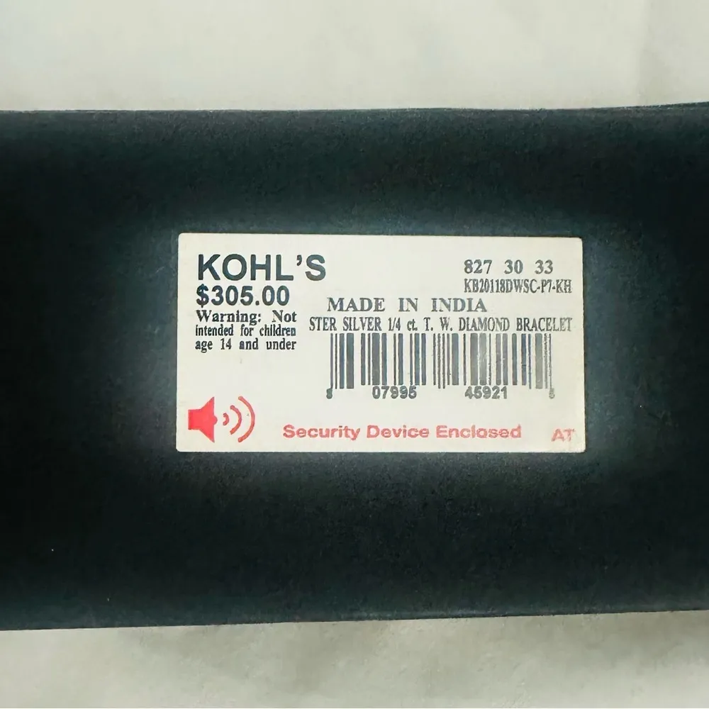 NWT 1/4 CT TW Diamond Sterling Silver Tennis Bracelet $305 MSRP Gift Bling Glam - Image 4