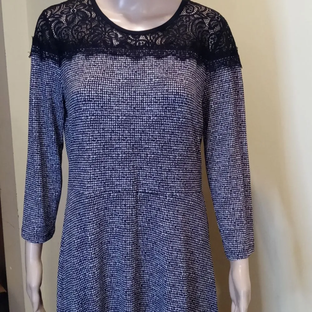 Michael kors black/ white dress Black Size L - Image 3