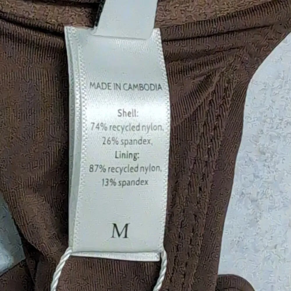 Andie Swim The Sicily Top Espresso (Brown) Bikini Size M New - Image 5