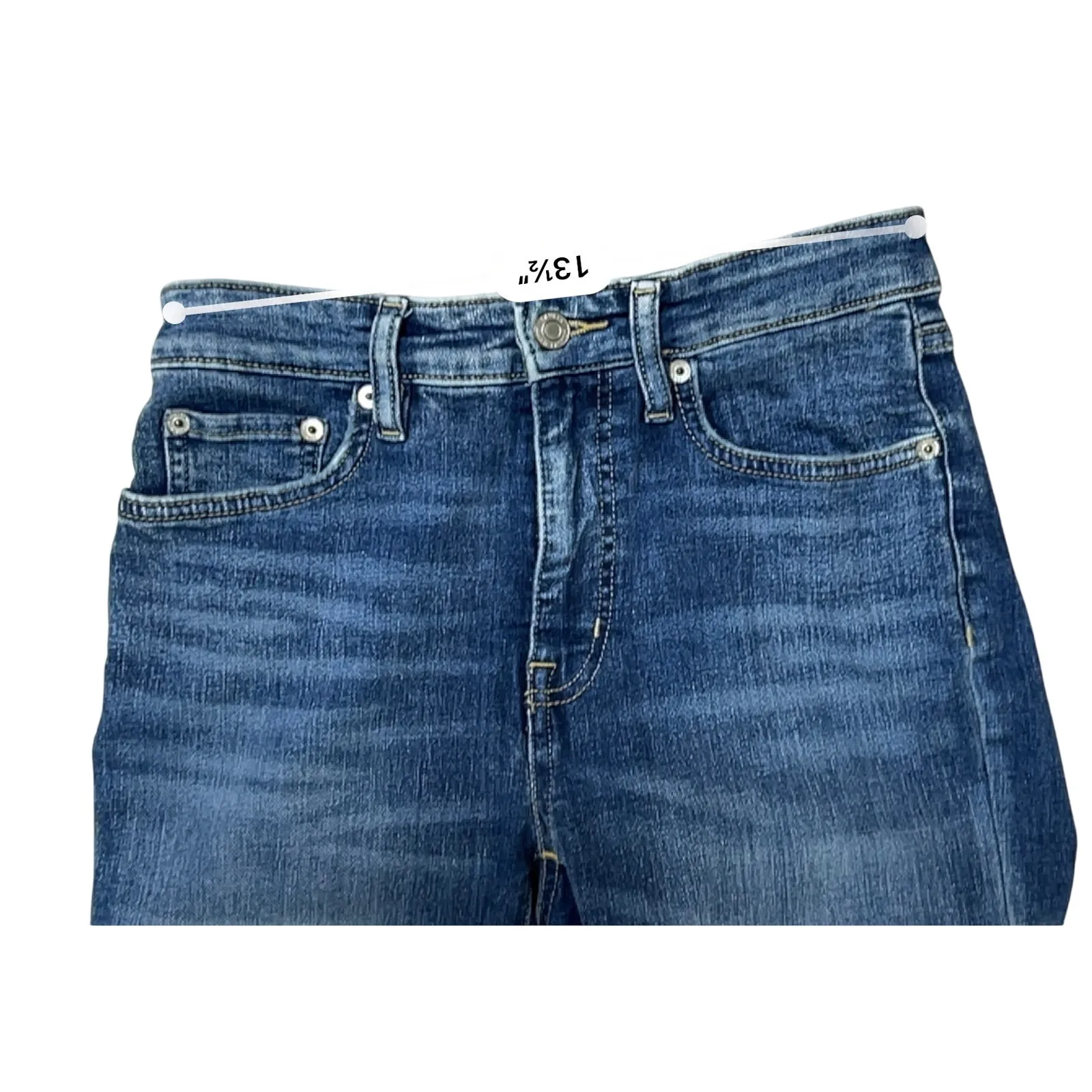 Lauren Ralph Lauren Super Stretch Ankle Blue Jeans 2 Mom Jean Casual MSRP $115‎ - Image 4