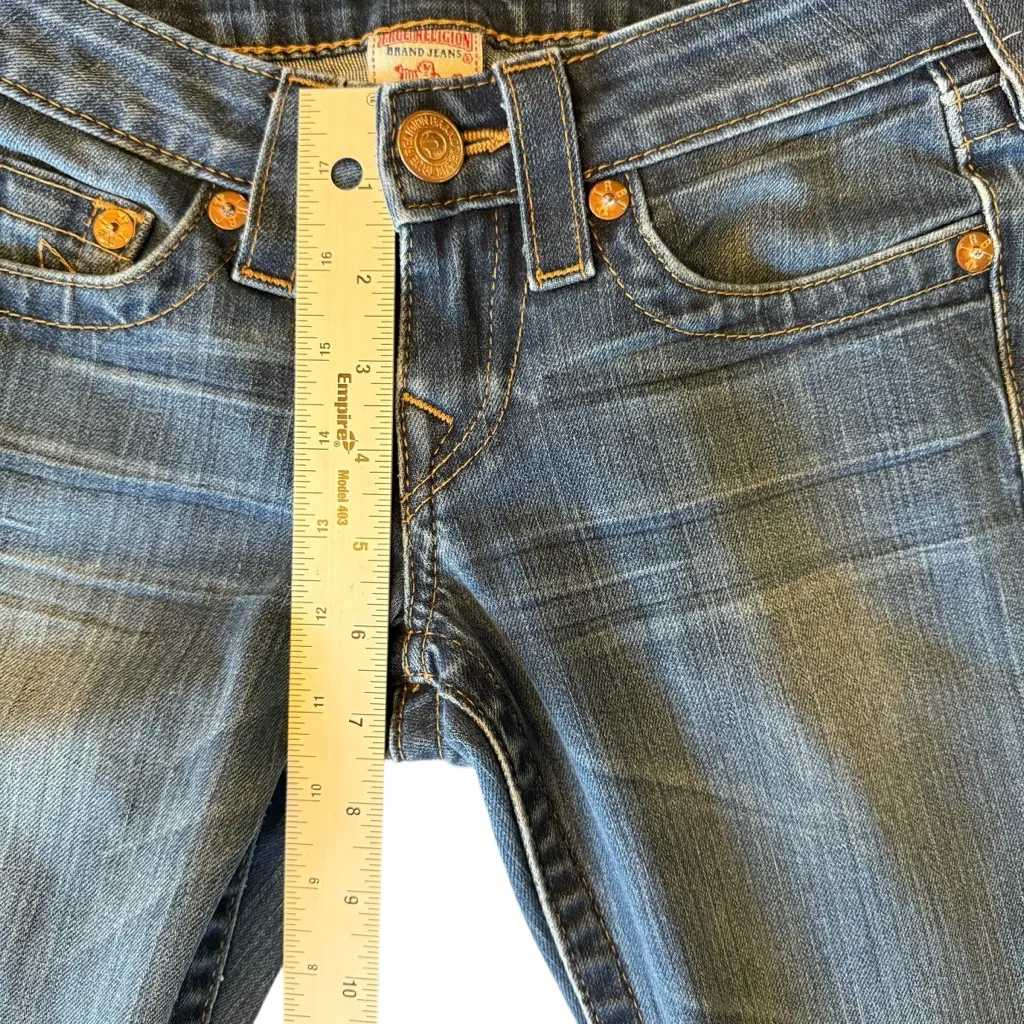 True Religion “Bobby” Women's Denim Jeans Sz 25 Classic Retro Vintage Flare Y2K - Image 11